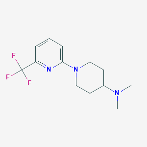 molecular formula C13H18F3N3 B1406261 N,N-Dimethyl-1-(6-(trifluoromethyl)pyridin-2-yl)piperidin-4-amine CAS No. 1707367-75-6