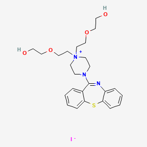 molecular formula C25H34IN3O4S B14062617 Quetiapine EP impurity Q iodide 