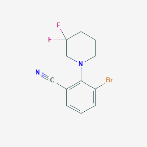 3-Bromo-2-(3,3-difluoropiperidin-1-yl)benzonitrile