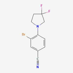3-Bromo-4-(3,3-difluoropyrrolidin-1-yl)benzonitrile