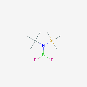 molecular formula C7H18BF2NSi B14062722 N-tert-Butyl-N-(difluoroboranyl)-1,1,1-trimethylsilanamine CAS No. 100103-30-8