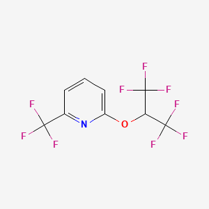 2-(1,1,1,3,3,3-Hexafluoropropan-2-yloxy)-6-(trifluoromethyl)pyridine