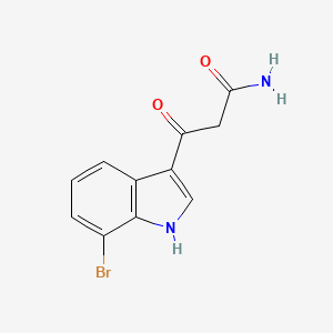 3-(7-Bromo-1H-indol-3-yl)-3-oxopropanamide