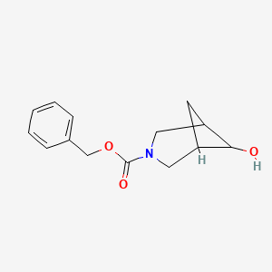 molecular formula C14H17NO3 B1406277 Benzyl 6-hydroxy-3-azabicyclo[3.1.1]heptane-3-carboxylate CAS No. 1434142-26-3