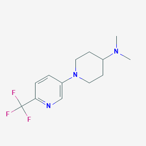 N,N-dimethyl-1-[6-(trifluoromethyl)pyridin-3-yl]piperidin-4-amine