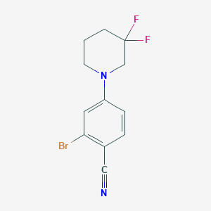 2-Bromo-4-(3,3-difluoropiperidin-1-yl)benzonitrile