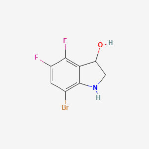 7-Bromo-4,5-difluoro-3-hydroxyindoline