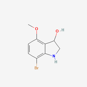 7-Bromo-4-methoxy-3-hydroxyindoline