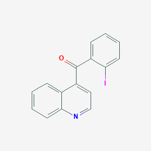 molecular formula C16H10INO B1406293 4-(2-Iodobenzoyl)quinoline CAS No. 1706435-84-8