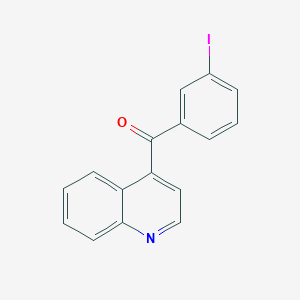 molecular formula C16H10INO B1406294 4-(3-Iodobenzoyl)quinoline CAS No. 1706458-30-1