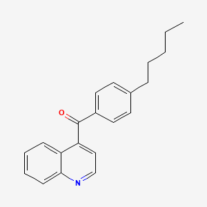 molecular formula C21H21NO B1406297 (4-Pentylphenyl)(quinolin-4-yl)methanone CAS No. 1706429-85-7