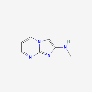 molecular formula C7H8N4 B14062997 Imidazo[1,2-A]pyrimidin-2-YL-methylamine 