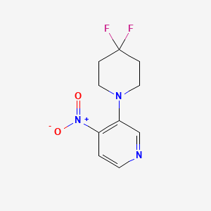 3-(4,4-Difluoropiperidin-1-yl)-4-nitropyridine