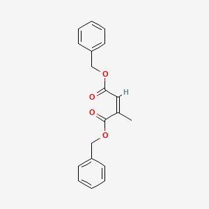 molecular formula C19H18O4 B14063045 Dibenzyl 2-methylmaleate 