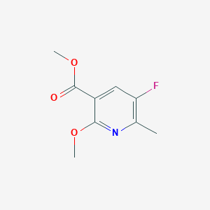 molecular formula C9H10FNO3 B14063071 Methyl 5-fluoro-2-methoxy-6-methylnicotinate 