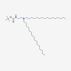 molecular formula C39H80N2O2 B14063089 tert-Butyl [2-(dihexadecylamino)ethyl]carbamate CAS No. 596789-62-7