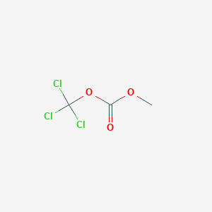 molecular formula C3H3Cl3O3 B14063105 Carbonic acid, methyl trichloromethyl ester CAS No. 101970-86-9
