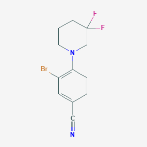 3-Bromo-4-(3,3-difluoropiperidin-1-yl)benzonitrile