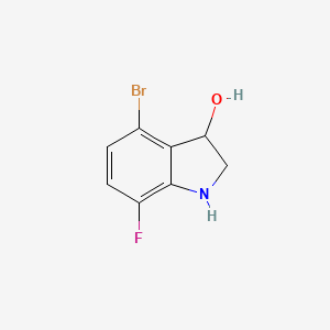 4-Bromo-7-fluoro-3-hydroxyindoline