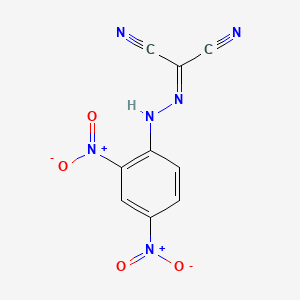 molecular formula C9H4N6O4 B14063153 Propanedinitrile, ((2,4-dinitrophenyl)hydrazono)- CAS No. 3780-90-3