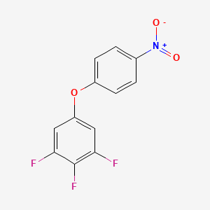 molecular formula C12H6F3NO3 B1406323 1,2,3-Trifluoro-5-(4-nitrophenoxy)benzene CAS No. 1706437-46-8