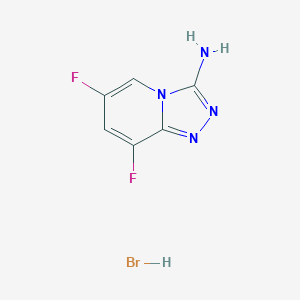 6,8-Difluoro[1,2,4]triazolo-[4,3-a]pyridin-3-amine hydrobromide