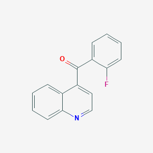 molecular formula C16H10FNO B1406327 4-(2-Fluorobenzoyl)quinoline CAS No. 1706450-22-7