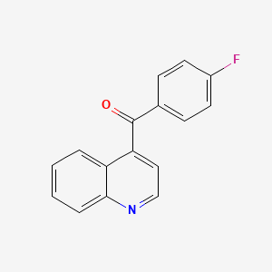 molecular formula C16H10FNO B1406328 4-(4-Fluorobenzoyl)quinoline CAS No. 169957-25-9