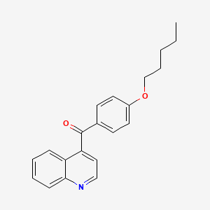 4-(4-Pentyloxybenzoyl)quinoline