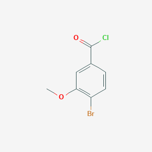 molecular formula C8H6BrClO2 B1406333 4-Bromo-3-methoxybenzoyl chloride CAS No. 56256-15-6