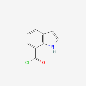 molecular formula C9H6ClNO B1406334 1H-Indole-7-carbonyl chloride CAS No. 1378812-43-1