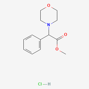molecular formula C13H18ClNO3 B1406339 Methyl 2-Morpholino-2-phenylacetate hydrochloride CAS No. 27594-62-3