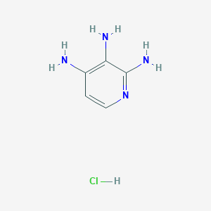 molecular formula C5H9ClN4 B14063433 Pyridine-2,3,4-triamine hydrochloride 