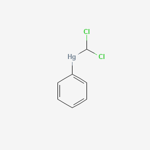 molecular formula C7H6Cl2Hg B14063466 Mercury, (dichloromethyl)phenyl- CAS No. 10175-28-7