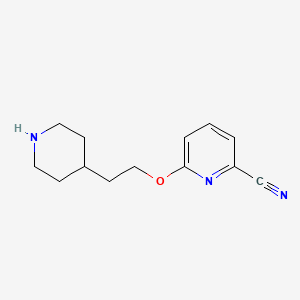 6-(2-Piperidin-4-ylethoxy)pyridine-2-carbonitrile