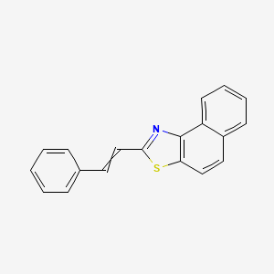 molecular formula C19H13NS B14063520 Naphtho[1,2-d]thiazole, 2-(2-phenylethenyl)- CAS No. 102100-35-6