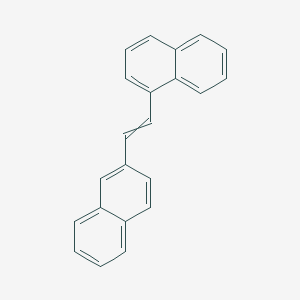 molecular formula C22H16 B14063568 Naphthalene, 1-[2-(2-naphthalenyl)ethenyl]- CAS No. 10243-52-4