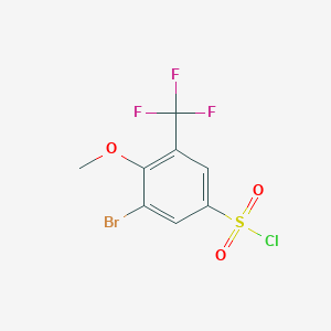 3-Bromo-4-methoxy-5-(trifluoromethyl)benzenesulfonyl chloride