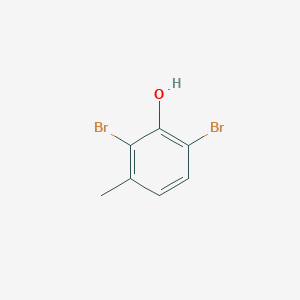 molecular formula C7H6Br2O B14063643 2,6-Dibromo-3-methylphenol CAS No. 100477-79-0