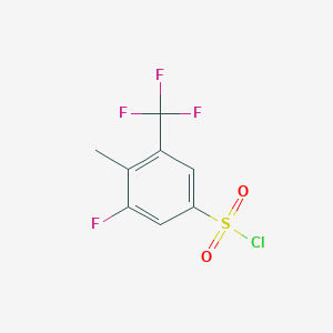 3-Fluoro-4-methyl-5-(trifluoromethyl)benzenesulfonyl chloride