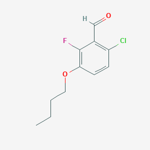 molecular formula C11H12ClFO2 B1406376 3-Butoxy-6-chloro-2-fluorobenzaldehyde CAS No. 1706430-68-3