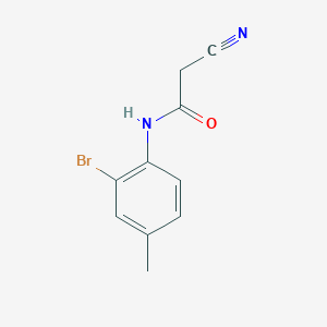 molecular formula C10H9BrN2O B14063804 N-(2-bromo-4-methylphenyl)-2-cyanoacetamide CAS No. 1016863-54-9