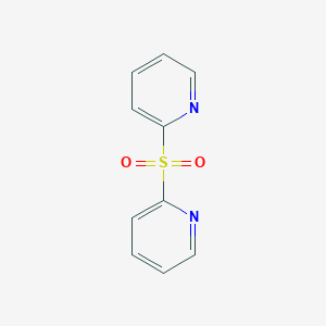 molecular formula C10H8N2O2S B14063819 Pyridine, 2,2'-sulfonylbis- 