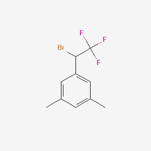 molecular formula C10H10BrF3 B1406403 1-(1-Bromo-2,2,2-trifluoroethyl)-3,5-dimethylbenzene CAS No. 1416980-64-7