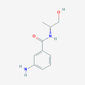 molecular formula C10H14N2O2 B1406404 3-Amino-N-[(2R)-1-hydroxypropan-2-yl]benzamide CAS No. 1690060-68-4