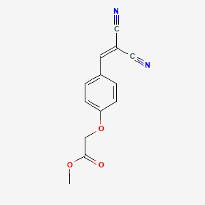 molecular formula C13H10N2O3 B14064068 Methyl [4-(2,2-dicyanoethenyl)phenoxy]acetate 
