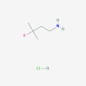 molecular formula C5H13ClFN B1406411 3-Fluoro-3-methylbutan-1-amine hydrochloride CAS No. 1509922-69-3