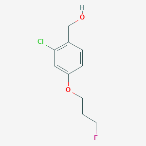 molecular formula C10H12ClFO2 B1406414 (2-Chloro-4-(3-fluoropropoxy)phenyl)methanol CAS No. 1562412-71-8