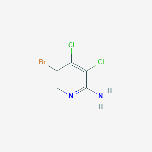 molecular formula C5H3BrCl2N2 B1406426 5-Bromo-3,4-dichloropyridin-2-amine CAS No. 1607837-98-8