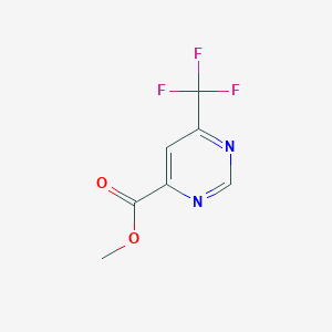 molecular formula C7H5F3N2O2 B1406475 Methyl 6-(trifluoromethyl)pyrimidine-4-carboxylate CAS No. 1353101-38-8